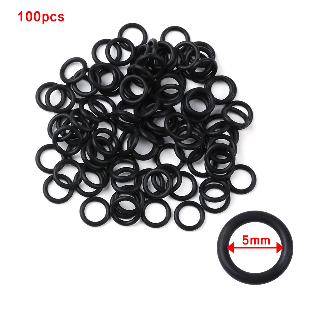 Fishing Equipment Stores - 100 PCs Black Rubber O-Rings Seal