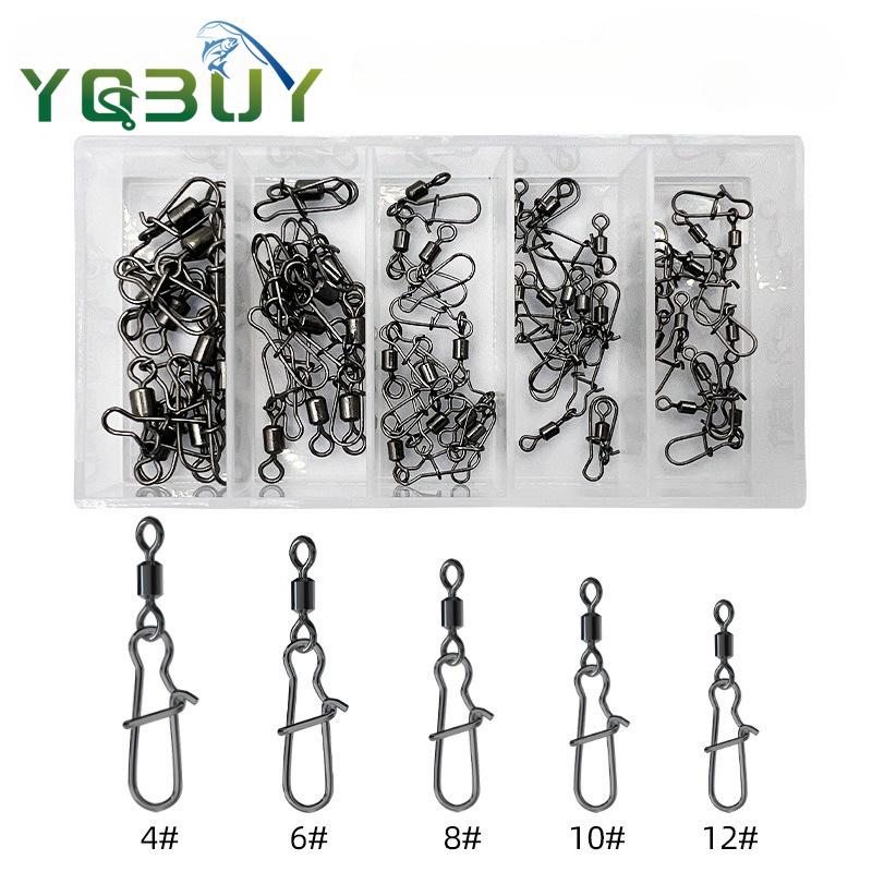 Fishing Equipment Stores - 50pcs Set 4#/6#/8#/10#/12# Stainless Steel Fishing