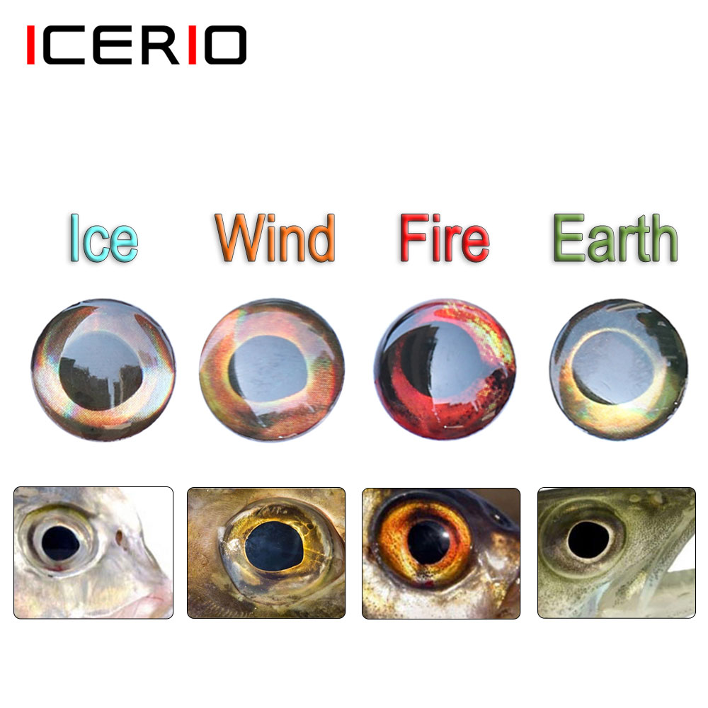 Fly Fishing Set - ICERIO 100PCS Holographic 3D 4D Fish