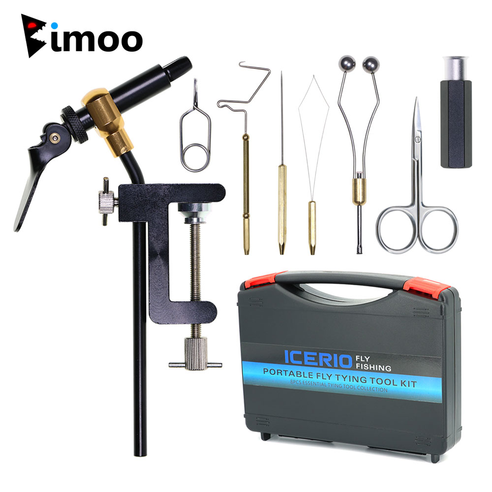 Fly Fishing Set - 8pc/Set Hardened Steel C-Clamp Vise Fly