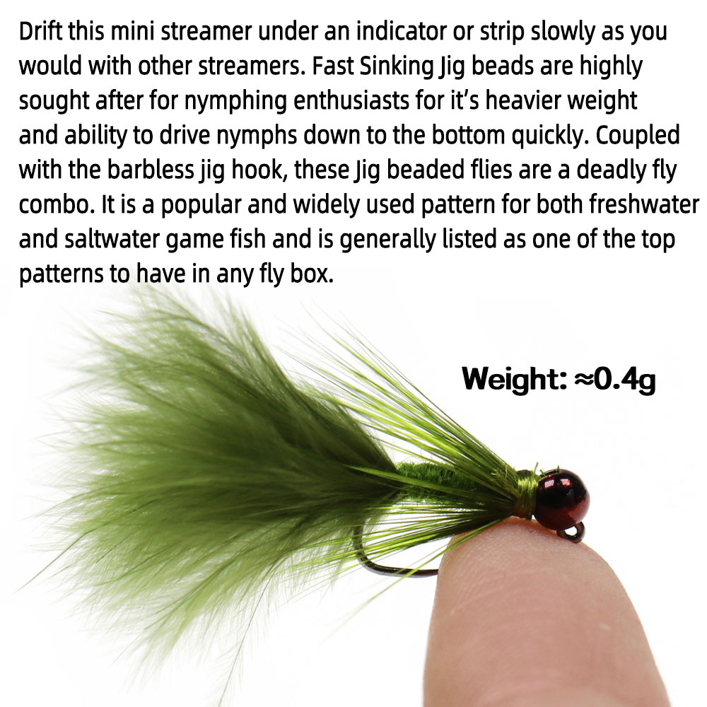 4~6pcs #10 #12 Fast Sinking Tu - огляд і ціна Fly Fishing Set