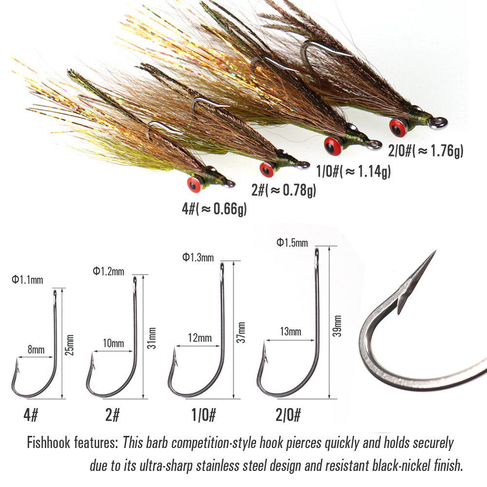 Wifreo 3pcs/6pcs Bucktail Clou - огляд і ціна Fly Fishing Set