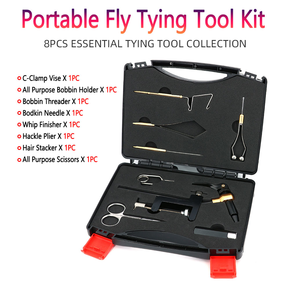 8pc/Set Hardened Steel C-Clamp - огляд і ціна Fly Fishing Set